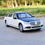 [TOY] 1:24 Mercedes-Maybach 2023 S600 Black White Model Car Die-Cast