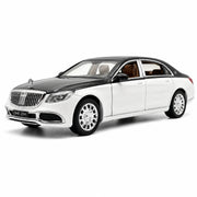 Mercedes-Maybach 2023 S600 الأسود الأبيض 1:24 – مجسم سيارة معدني للعرض