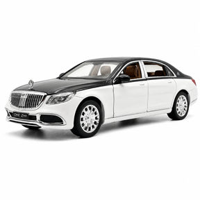 [TOY] 1:24 Mercedes-Maybach 2023 S600 Black White Model Car Die-Cast
