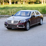 Mercedes-Maybach 2023 S600 ذهبي أحمر 1:24 – نموذج عرض معدني مصبوب