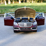 Mercedes-Maybach 2023 S600 ذهبي أحمر 1:24 – نموذج عرض معدني مصبوب