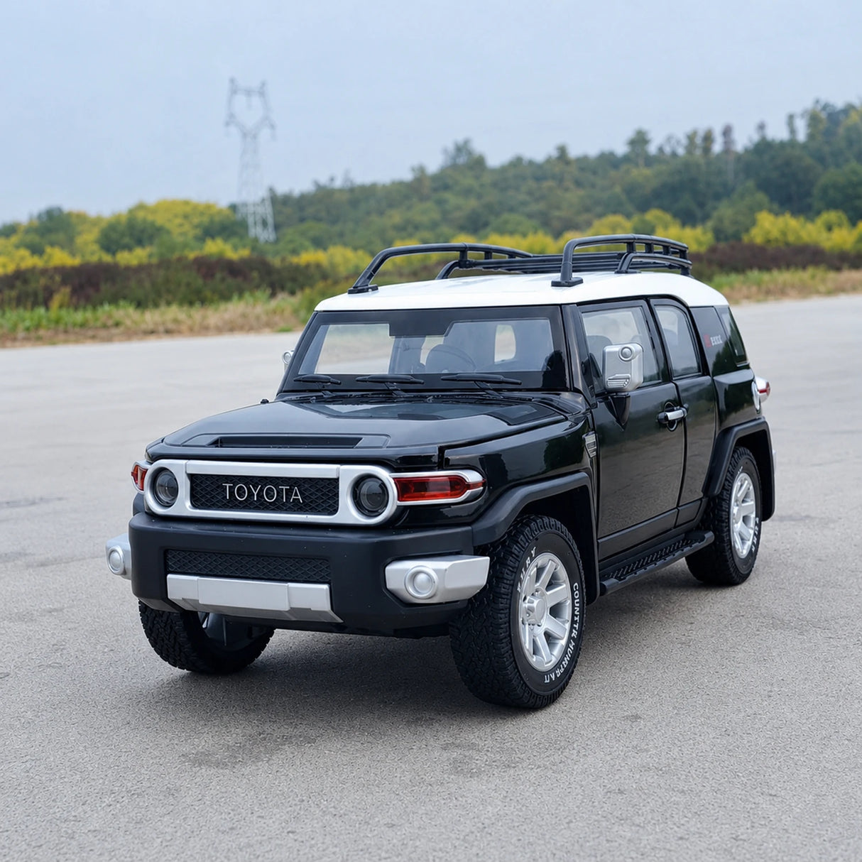 Toyota 2007 FJ Cruiser Black 1:24 – model wyświetlacza odlewanego