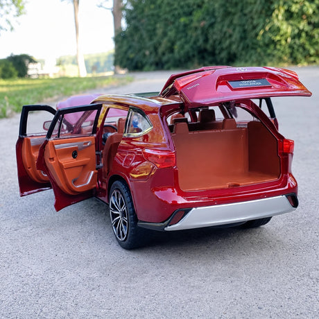 Toyota 2019 Highlander XU70 Red 1:24 – model wyświetlacza odlewany