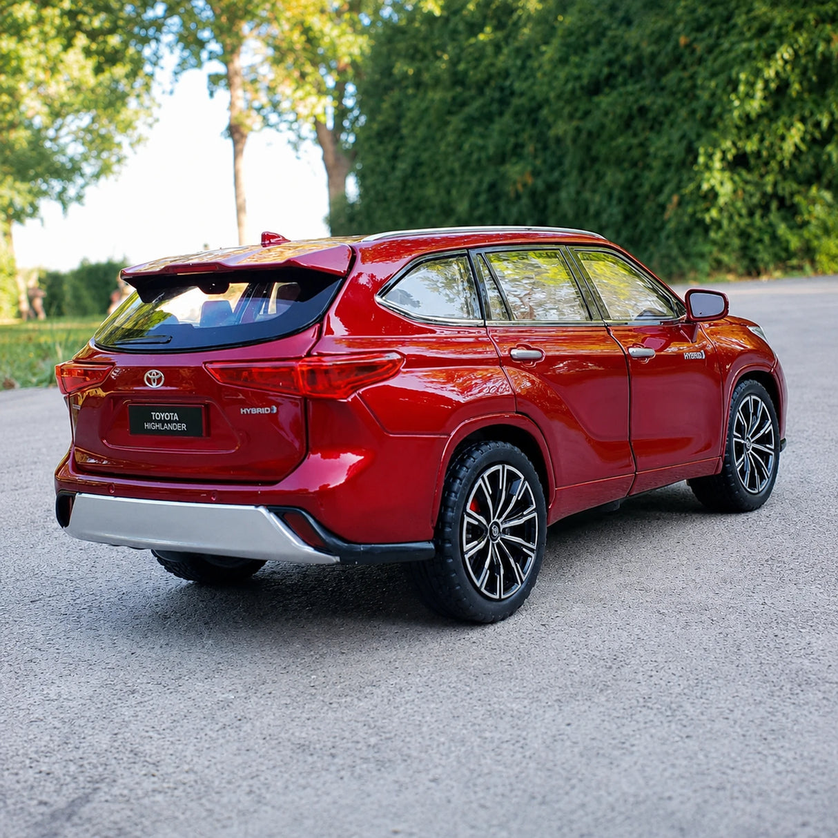 Toyota 2019 Highlander XU70 Red 1:24 – model wyświetlacza odlewany
