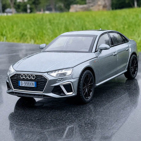 Audi 2025 A4L cinzento 1:32 – modelo de exposição em metal fundido
