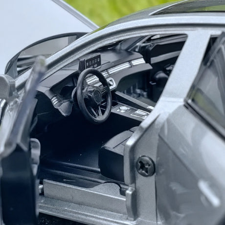 Audi 2025 A4L cinzento 1:32 – modelo de exposição em metal fundido