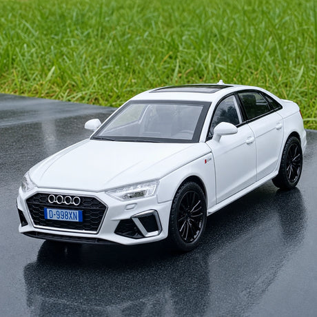 Audi 2025 A4L branco 1:32 – modelo de exposição em metal fundido
