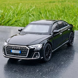 [TOY] 1:32 Audi 2022 A8L svart modellbil Die-Cast