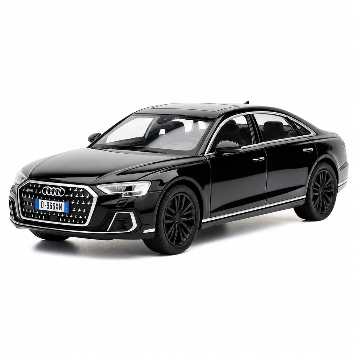 [TOY] 1:32 Audi 2022 A8L svart modellbil Die-Cast