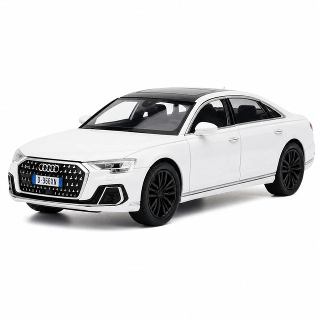 [TOY] 1:32 Audi 2022 A8L vit modellbil Die-Cast