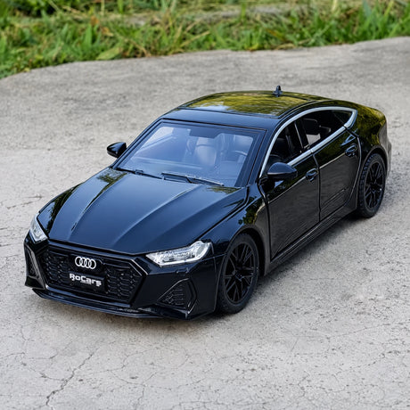 Audi 2024 RS7 preto 1:32 – modelo de exposição em metal fundido
