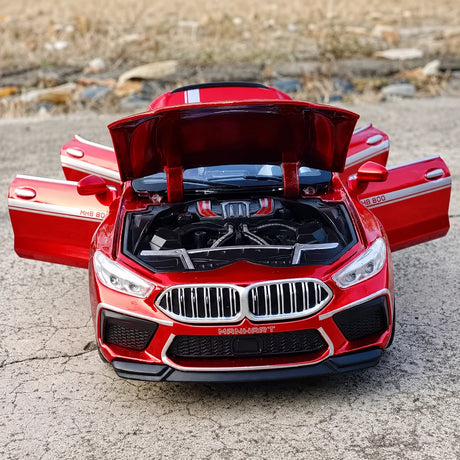 [TOY] 1:32 BMW 2019 F9X MANHART MH8 800 Red Model Car Die-Cast