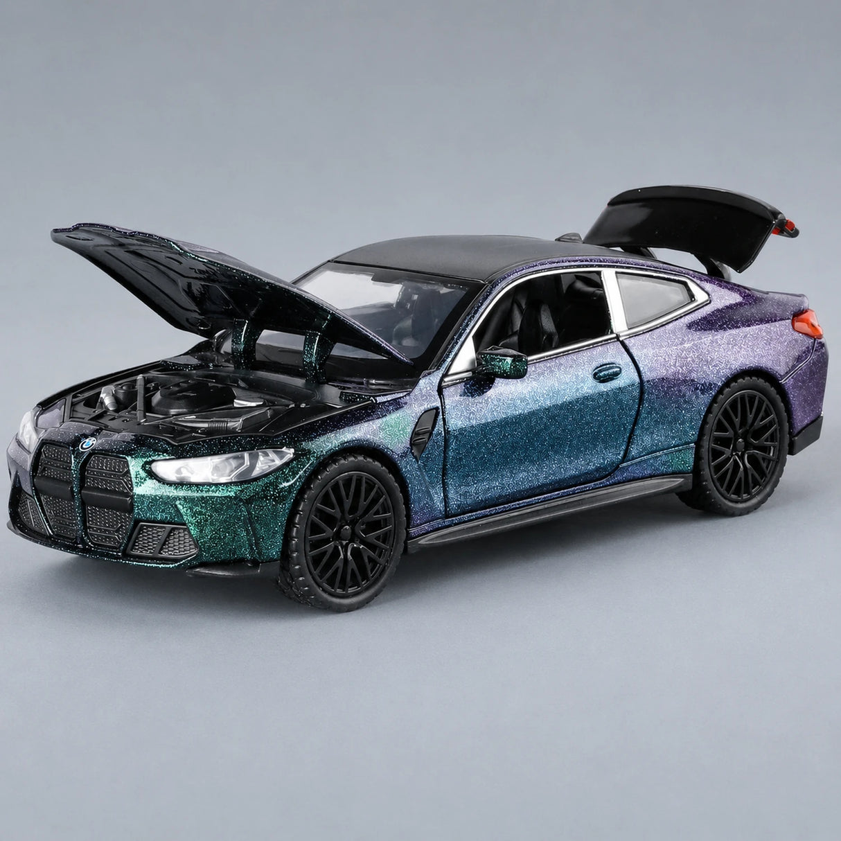 BMW 2023 G82 M4 Purple 1:32 – Diecast Display Model Die-Cast