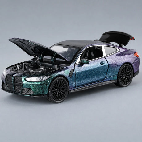 [TOY] 1:32 BMW 2023 G82 M4 Purple Model Car Die-Cast