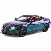 BMW 2023 G82 M4 البنفسجي 1:32 – مجسم سيارة معدني للعرض
