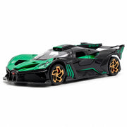 Bugatti 2021 Bolide grön 1:32 – modellbil i gjuten metall för display