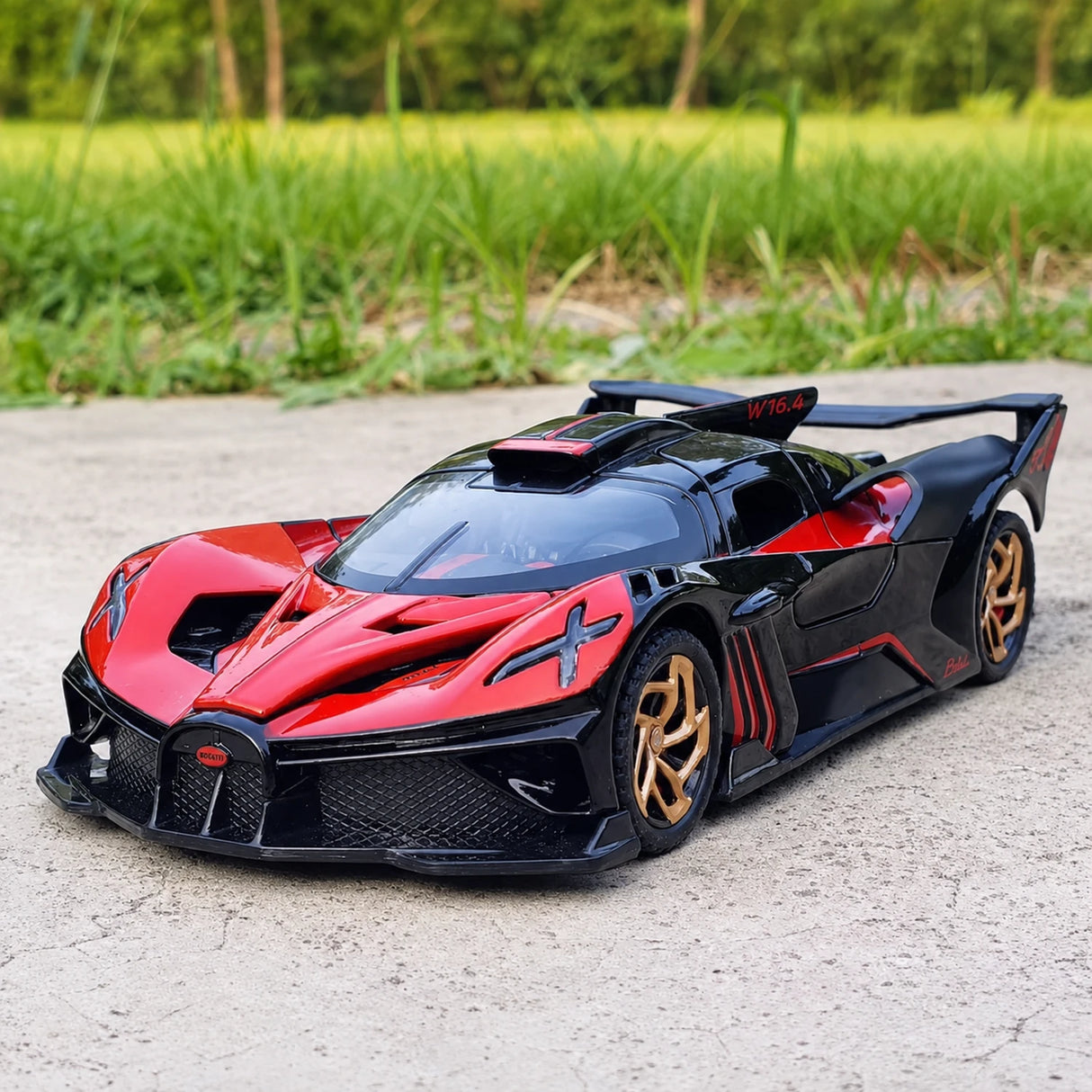 [TOY] 1:32 Bugatti 2021 Bolide レッド モデルカー Die-Cast