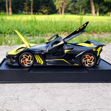 [TOY] 1:32 Bugatti 2021 Bolide gul modellbil Die-Cast