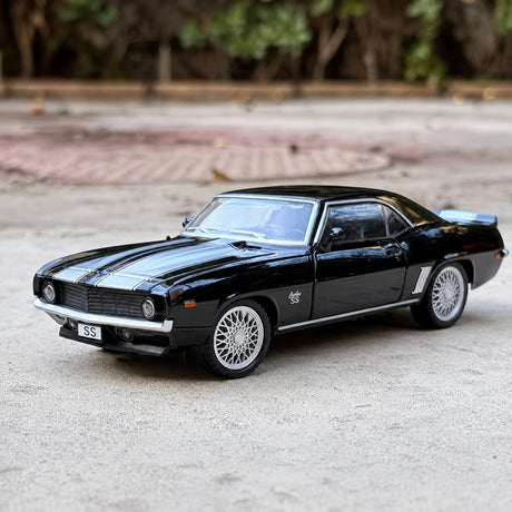 [TOY] 1:32 Chevrolet 1969 Camaro SS Black Model Car Die-Cast