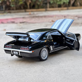 [TOY] 1:32 Chevrolet 1969 Camaro SS svart modellbil Die-Cast