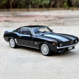 [TOY] 1:32 Chevrolet 1969 Camaro SS svart modellbil Die-Cast