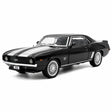 [TOY] 1:32 Chevrolet 1969 Camaro SS svart modellbil Die-Cast