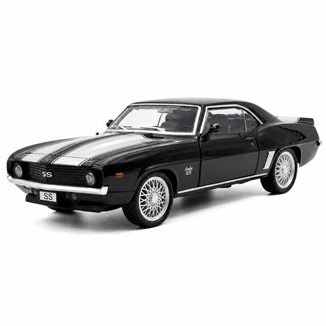[TOY] 1:32 Chevrolet 1969 Camaro SS Black Model Car Die-Cast