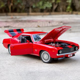 [TOY] 1:32 Chevrolet 1969 Camaro SS röd modellbil Die-Cast