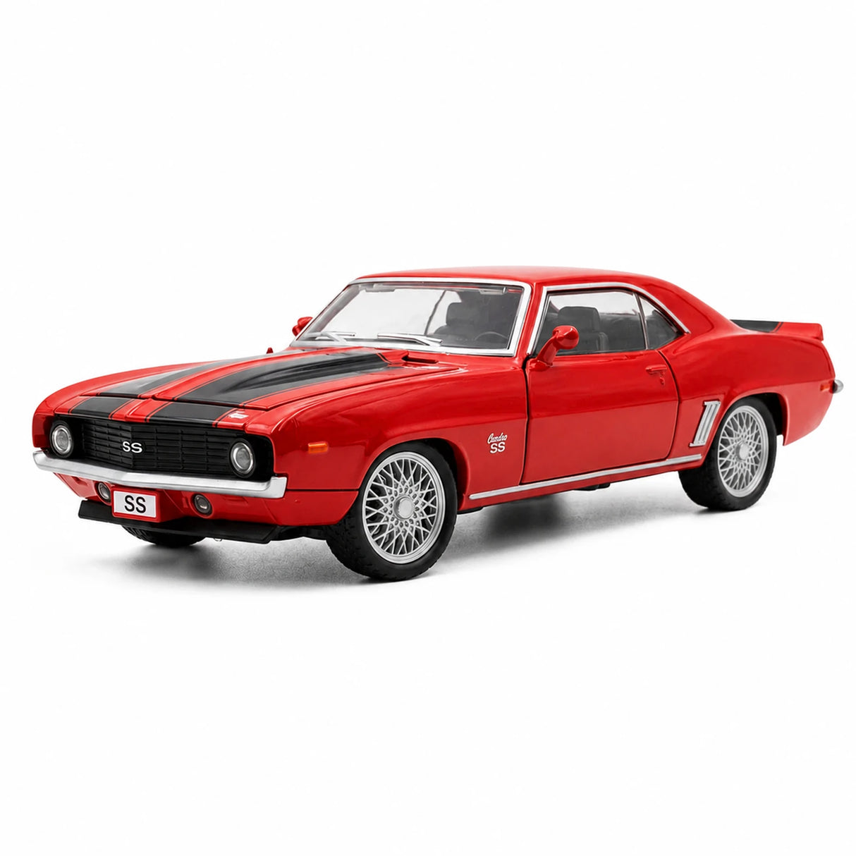 [TOY] 1:32 Chevrolet 1969 Camaro SS röd modellbil Die-Cast