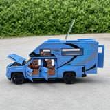 [TOY] 1:32 Chevrolet 2021 Silverado RV Blue Model Car Die-Cast
