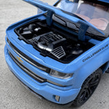 [TOY] 1:32 Chevrolet 2021 Silverado RV Blue Model Car Die-Cast