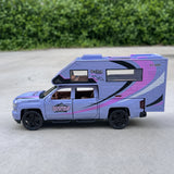 [TOY] 1:32 Chevrolet 2021 silverado RV lila modellbil Die-Cast