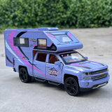 [TOY] 1:32 Chevrolet 2021 silverado RV lila modellbil Die-Cast