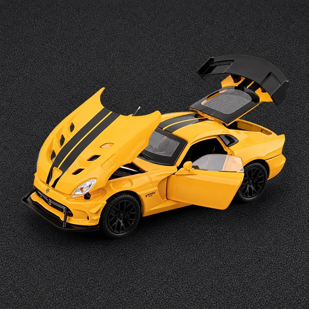 [TOY] 1:32 Dodge 2016 Viper ACR gul modellbil Die-Cast