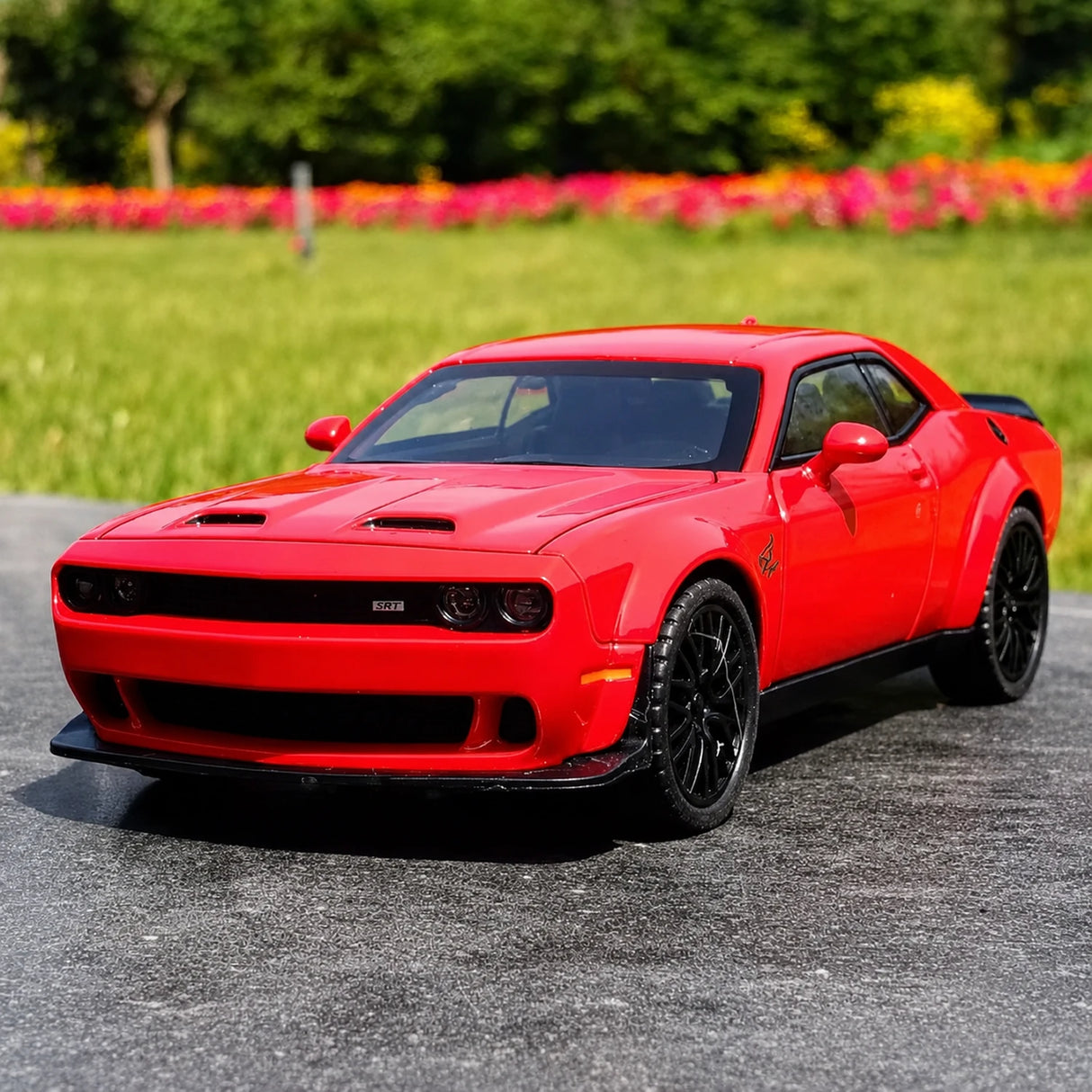 [TOY] 1:32 Dodge 2021 SRT Hellcat röd modellbil Die-Cast