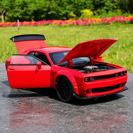 [TOY] 1:32 Dodge 2021 SRT Hellcat röd modellbil Die-Cast