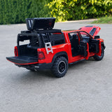 [TOY] 1:32 Dodge Hennessey 2021 Mammoth 6x6 TRX rosso modellino di auto Die-Cast