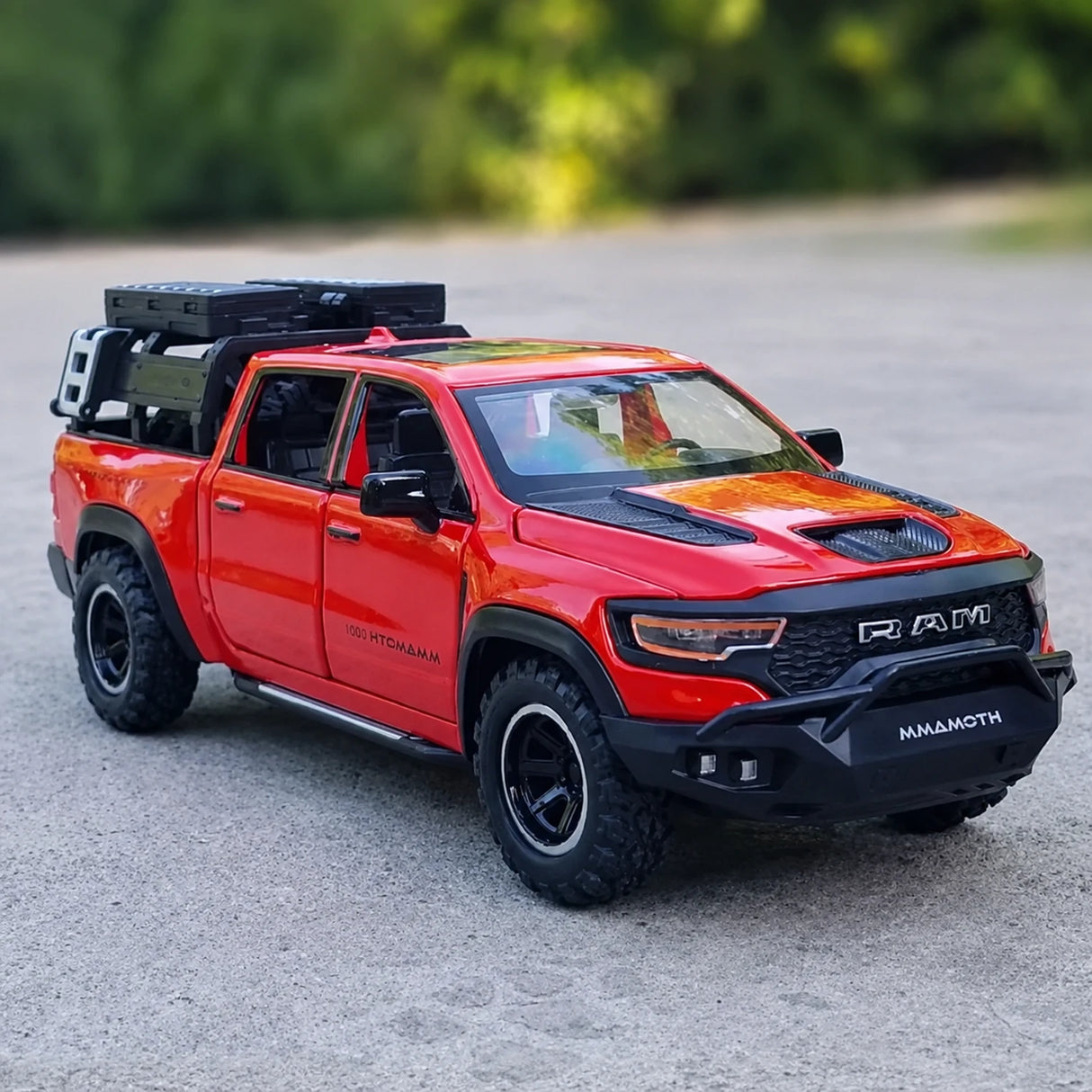 [TOY] 1:32 Dodge Hennessey 2021 Mammoth 6x6 TRX rosso modellino di auto Die-Cast