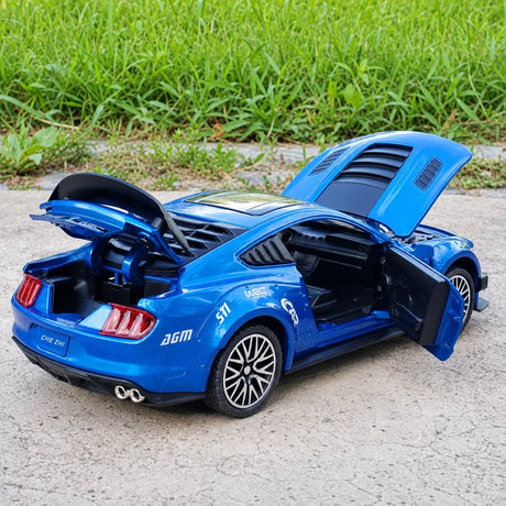 [TOY] 1:32 Ford 2019 Mustang Shelby GT500 blå modellbil Die-Cast