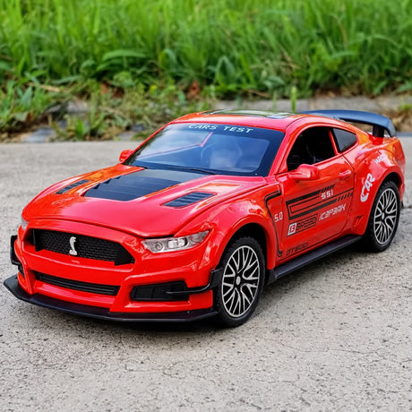 [TOY] 1:32 Ford 2019 Mustang Shelby GT500 röd modellbil Die-Cast