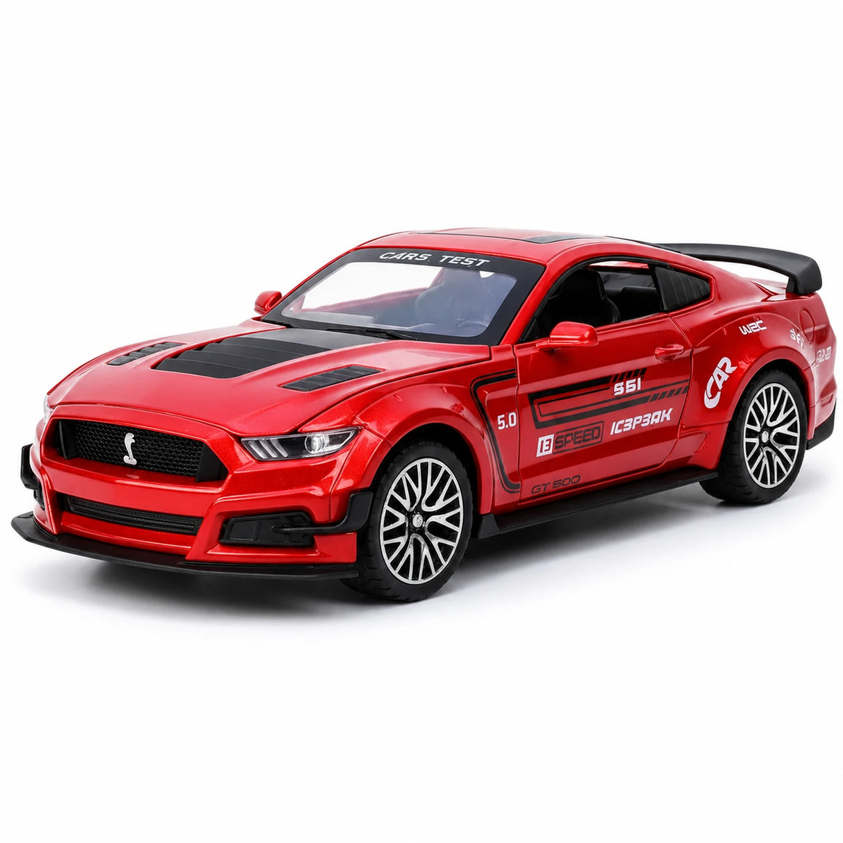 [TOY] 1:32 Ford 2019 Mustang Shelby GT500 röd modellbil Die-Cast