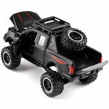 Ford 2020 F-150 Raptor todoterreno negro 1:32 – Modelo de exhibición de fundición a presión