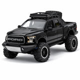 Ford 2020 F-150 Raptor todoterreno negro 1:32 – Modelo de exhibición de fundición a presión