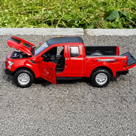 [TOY] 1:32 Ford 2020 F-150 Raptor röd modellbil Die-Cast