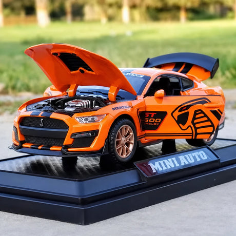 [TOY] 1:32 Ford 2020 Mustang Shelby GT500 orange modellbil Die-Cast