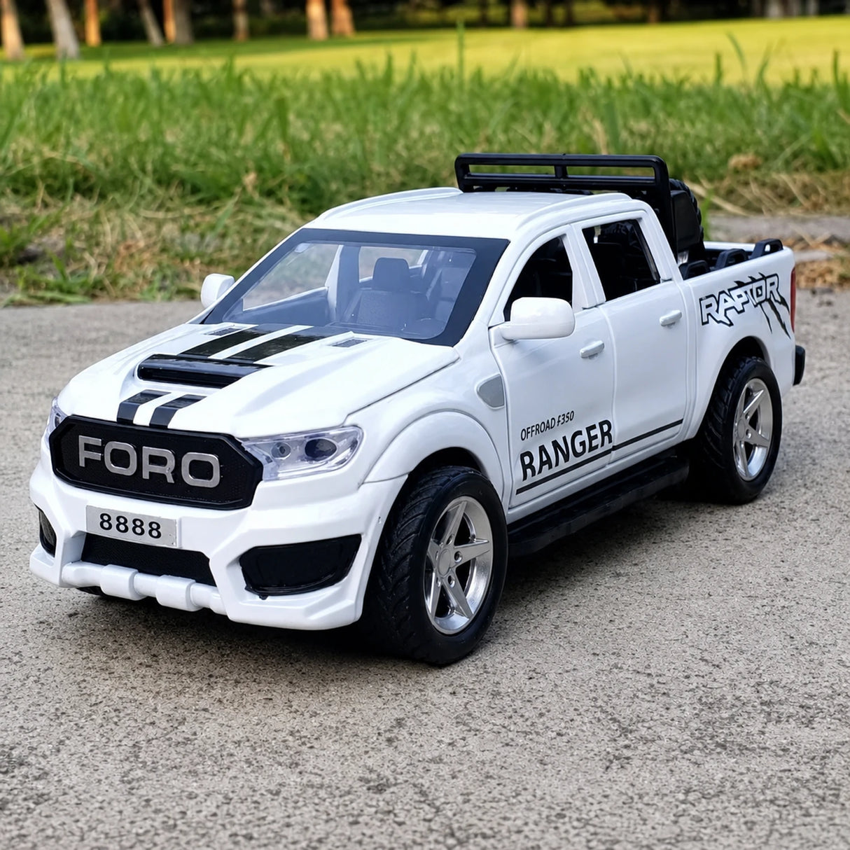 [TOY] 1:32 Ford 2021 Ranger vit modellbil Die-Cast