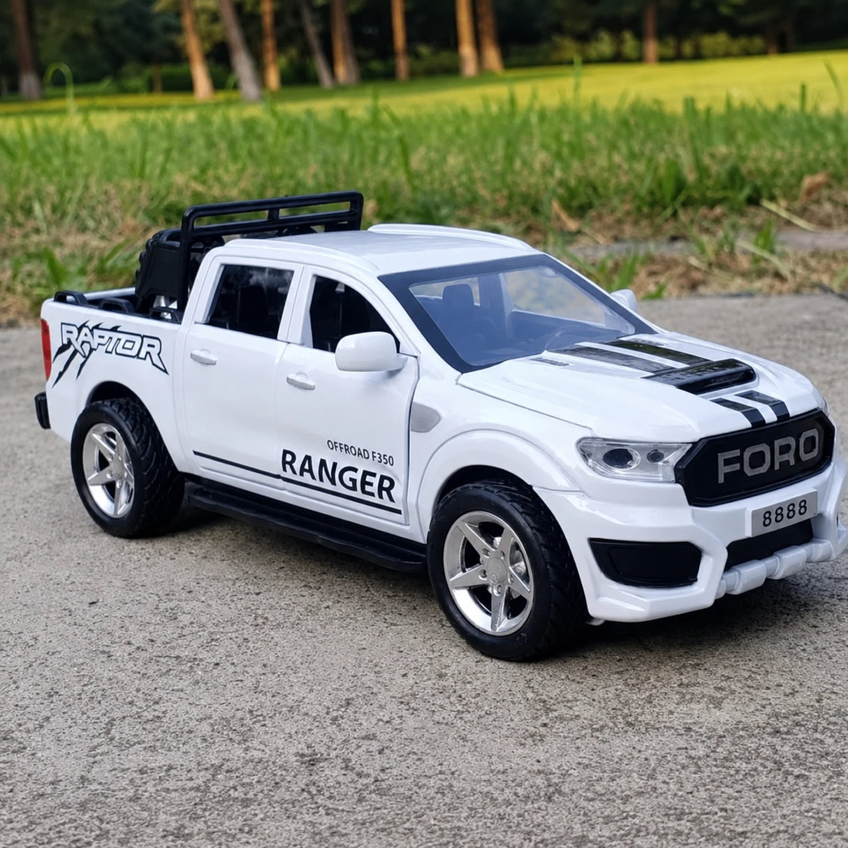 [TOY] 1:32 Ford 2021 Ranger vit modellbil Die-Cast