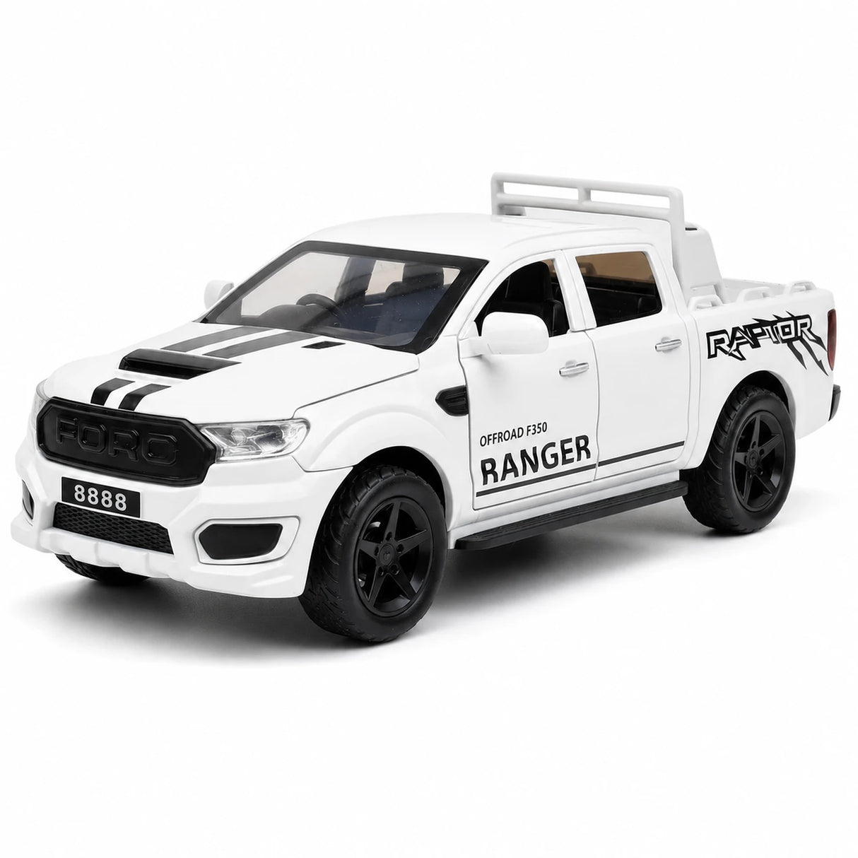 [TOY] 1:32 Ford 2021 Ranger vit modellbil Die-Cast