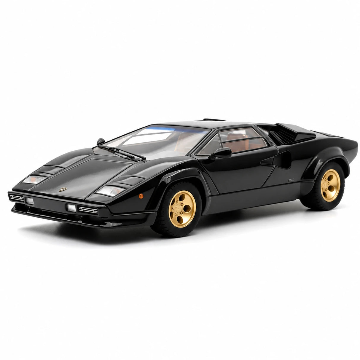 [TOY] 1:32 Lamborghini 1982 Countach LP500S svart modellbil Die-Cast