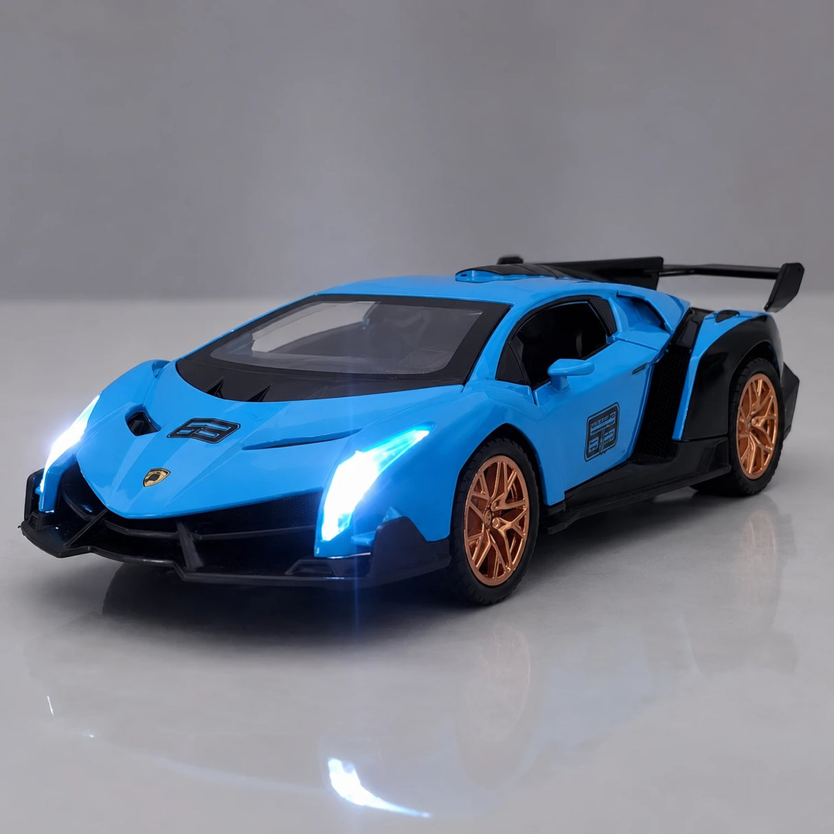 [TOY] 1:32 Lamborghini 2013 Veneno Blue Model Car Die-Cast